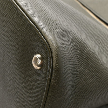 Prada Saffiano Cuir Open Promenade Tote Militare 9 of 13