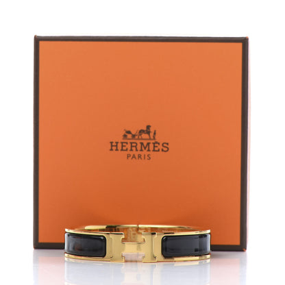 Hermes Enamel Narrow Clic Clac H Bracelet PM Black 5 of 5