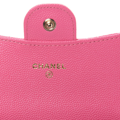 Chanel Caviar Quilted Flap Card Holder Pink 6 of 9