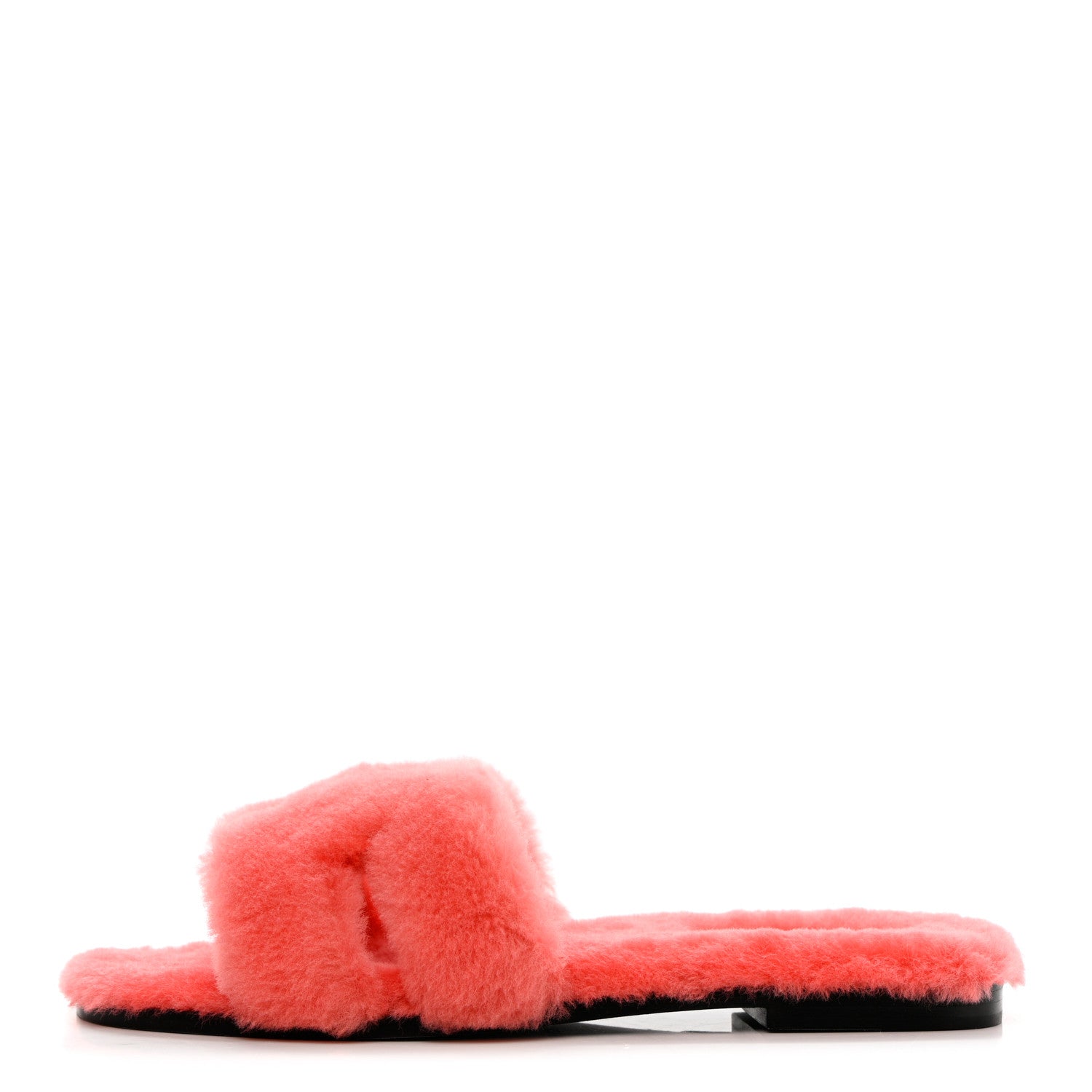 Hermes Woolskin Oran Sandals 38.5 Rose Du Desert 1 of 10