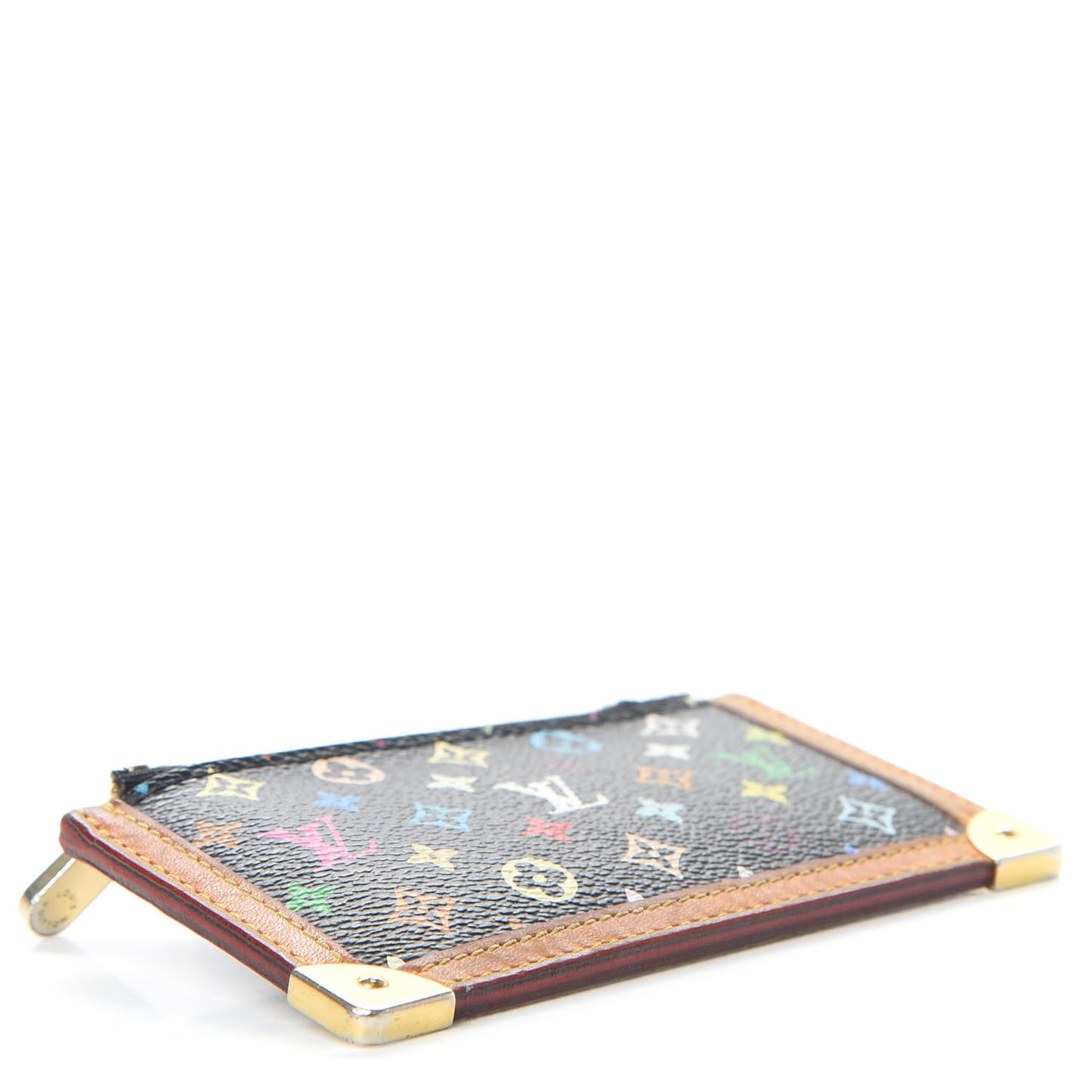 Monogram Multicolor Key Pouch Black