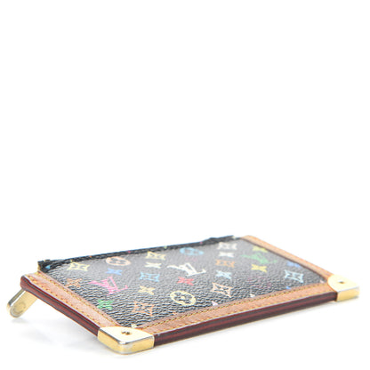 Louis Vuitton Monogram Multicolor Key Pouch Black 4 of 8