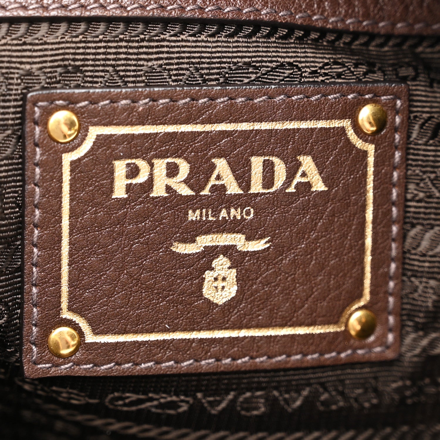 Prada Vitello Daino Shoulder Bag Caffe 6 of 12