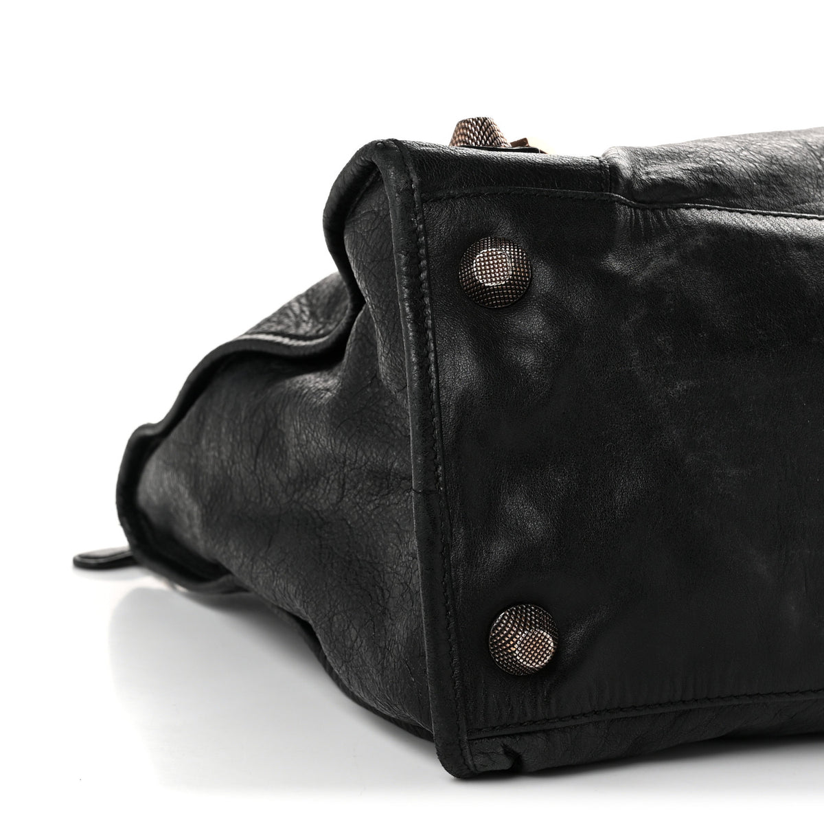 Agneau Giant 21 Rose Gold Hardware Work Black