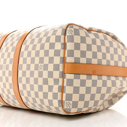 Louis Vuitton Damier Azur Keepall Bandouliere 45 9 of 13