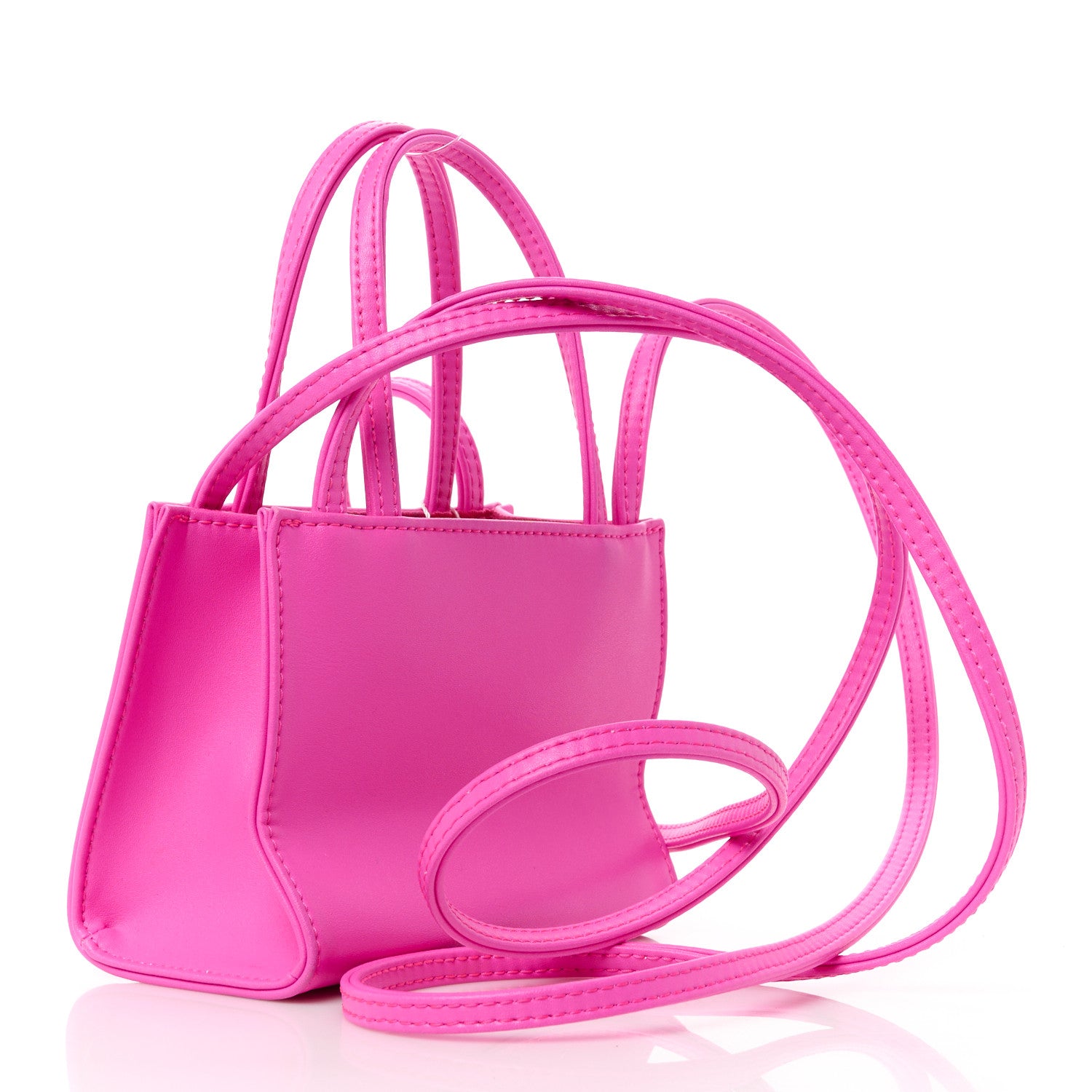 Telfar Vegan Leather Small Shopping Bag Azalea 3 of 11