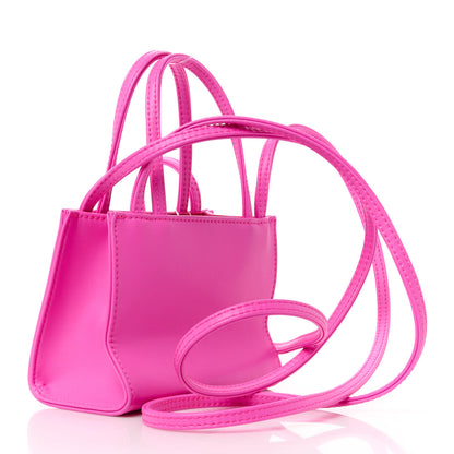Telfar Vegan Leather Small Shopping Bag Azalea 3 of 11