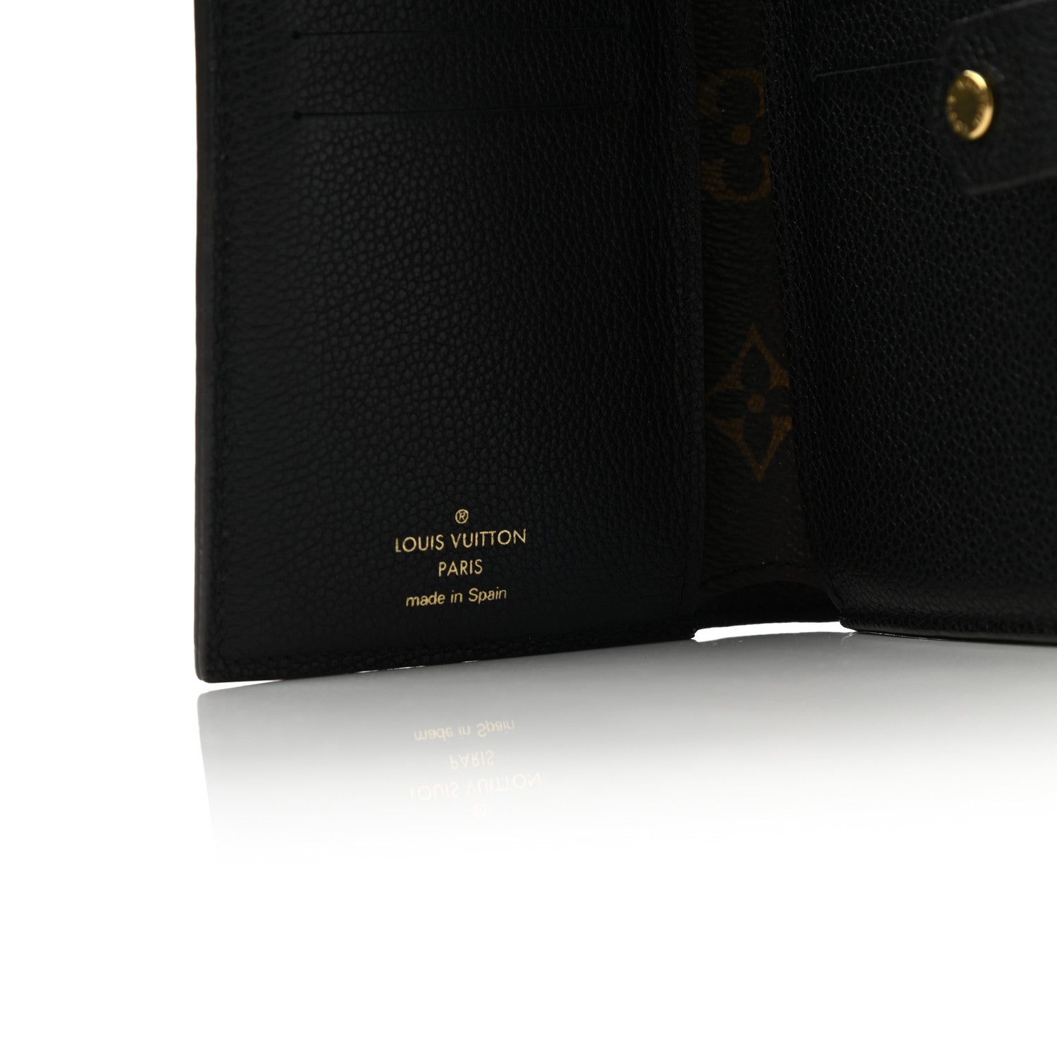 Louis Vuitton Monogram Pallas Compact Wallet Black 6 of 10