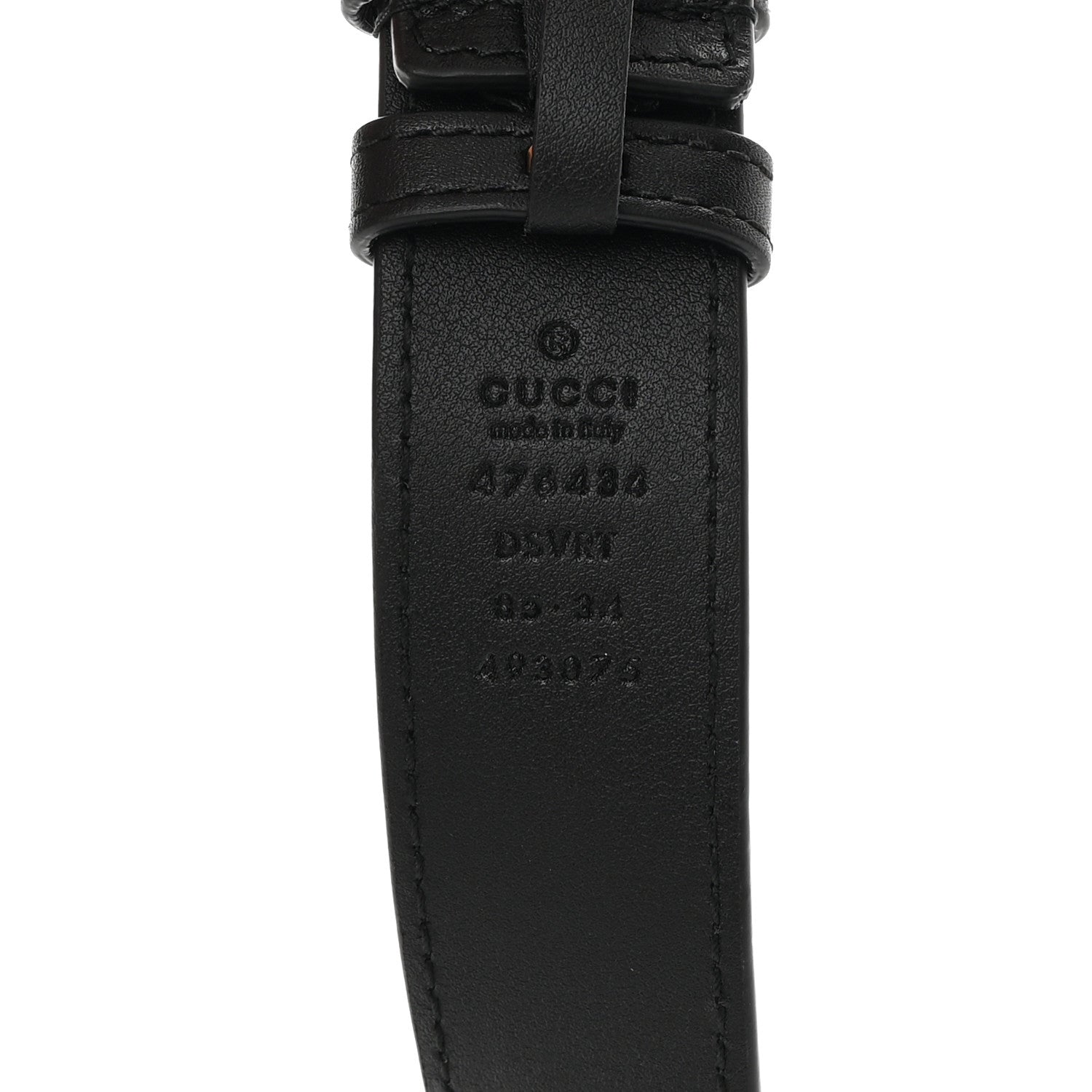 Gucci Calfskin Matelasse GG Marmont Belt Bag 85 34 Black 12 of 13
