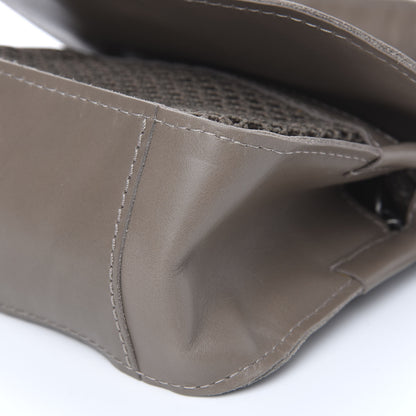 Chanel Calfskin Stitched Mini Highlander Messenger Taupe 10 of 12