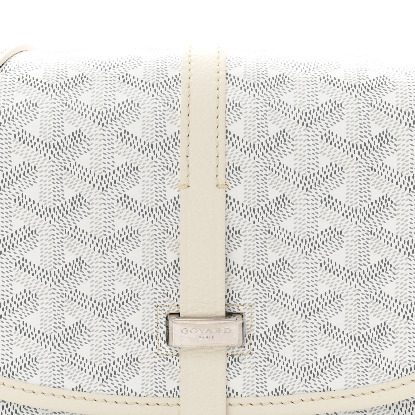 Goyardine Belvedere II PM Messenger Bag White