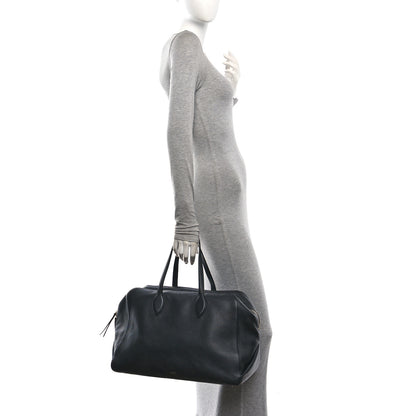 Khaite Pebbled Calfskin Large Maeve Weekender Bag Black 2 of 9