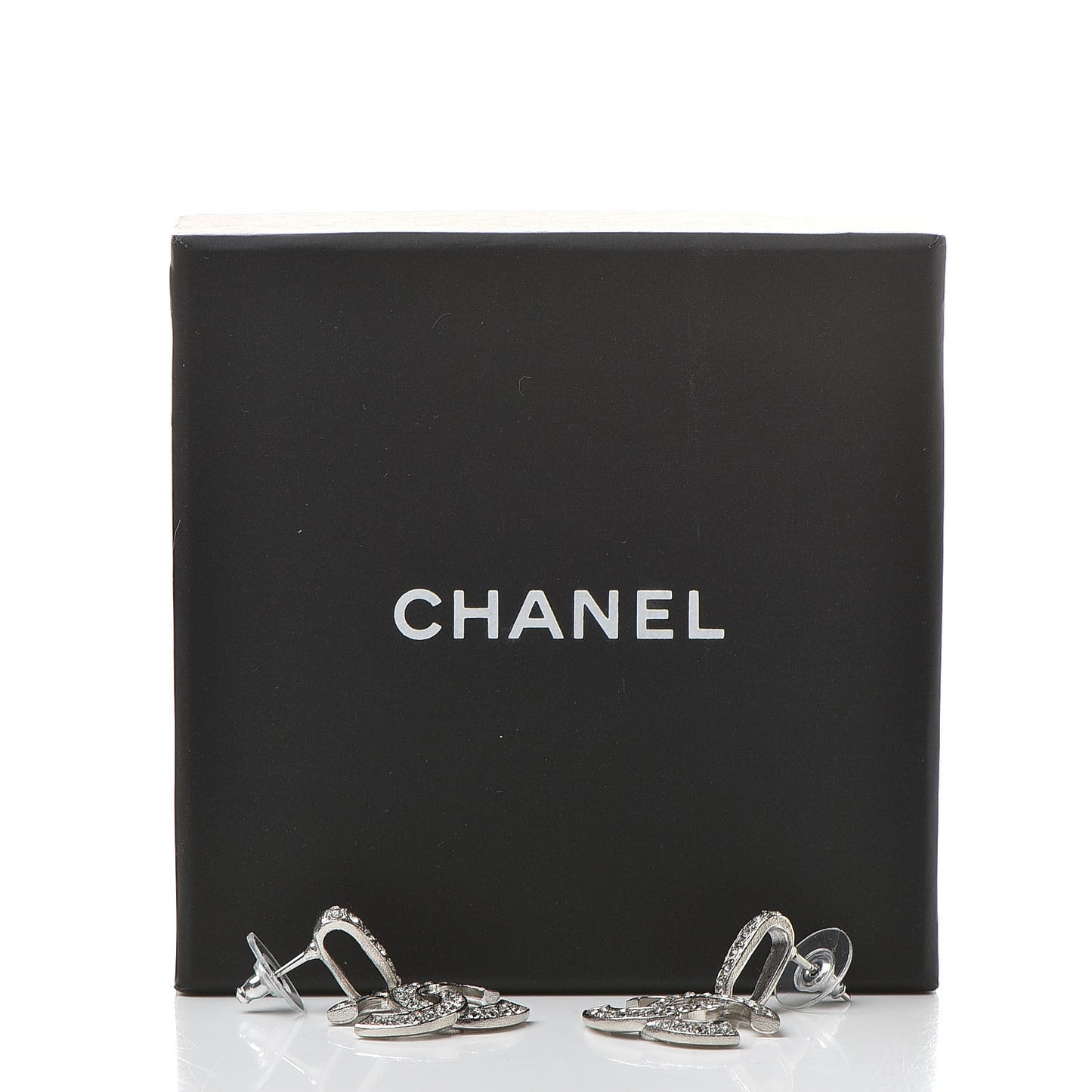 Crystal Palais Garnier CC Drop Earrings Silver