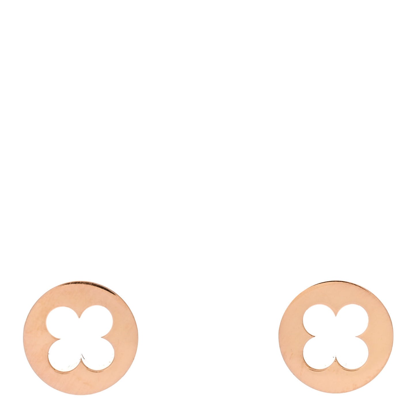 18K Pink Gold Empreinte Ear Studs Earrings