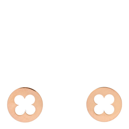 Louis Vuitton 18K Pink Gold Empreinte Ear Studs Earrings 1 of 4