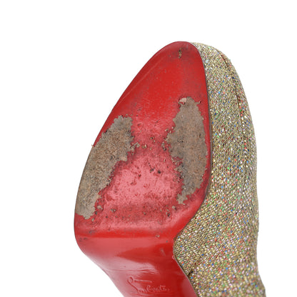 Christian Louboutin Glitter Bibi 140 Pumps 39.5 Gold 18 of 18