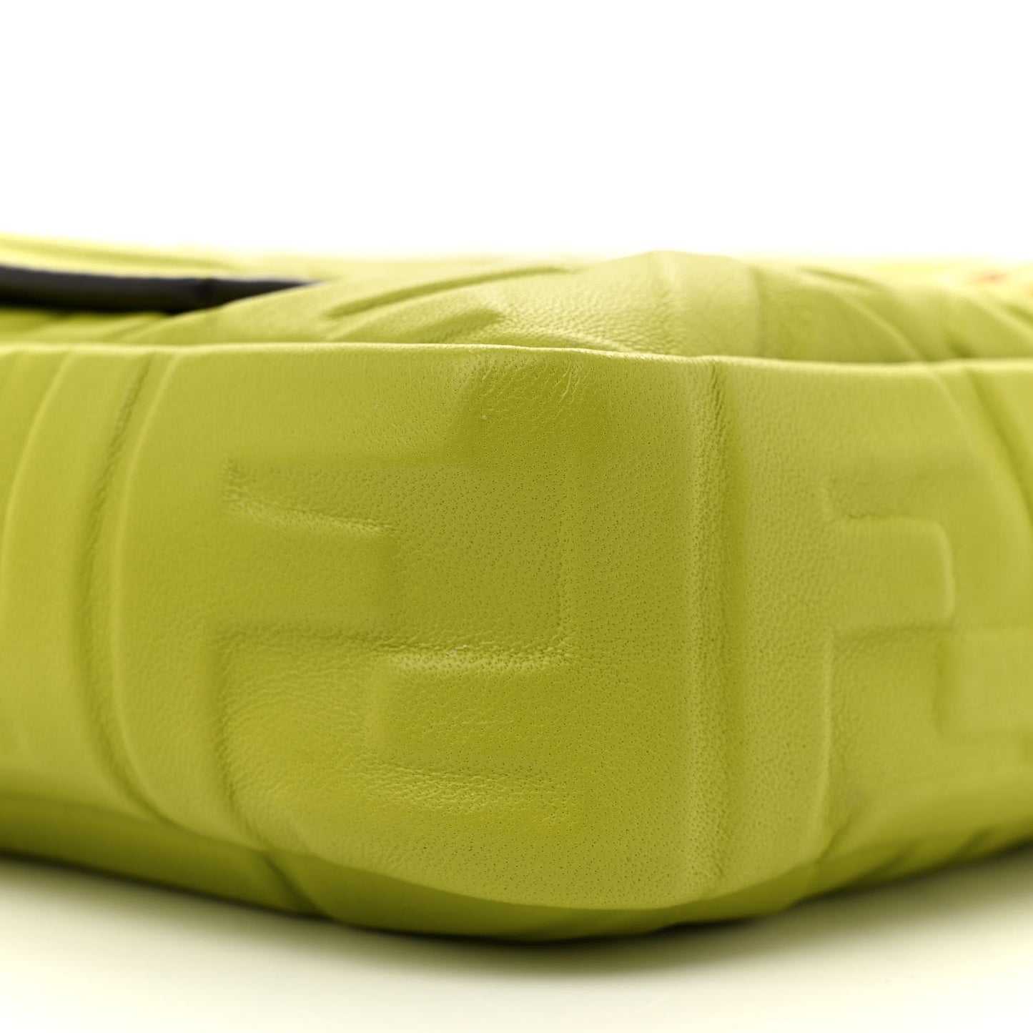 Nappa FF 1974 Embossed Baguette Wasabi