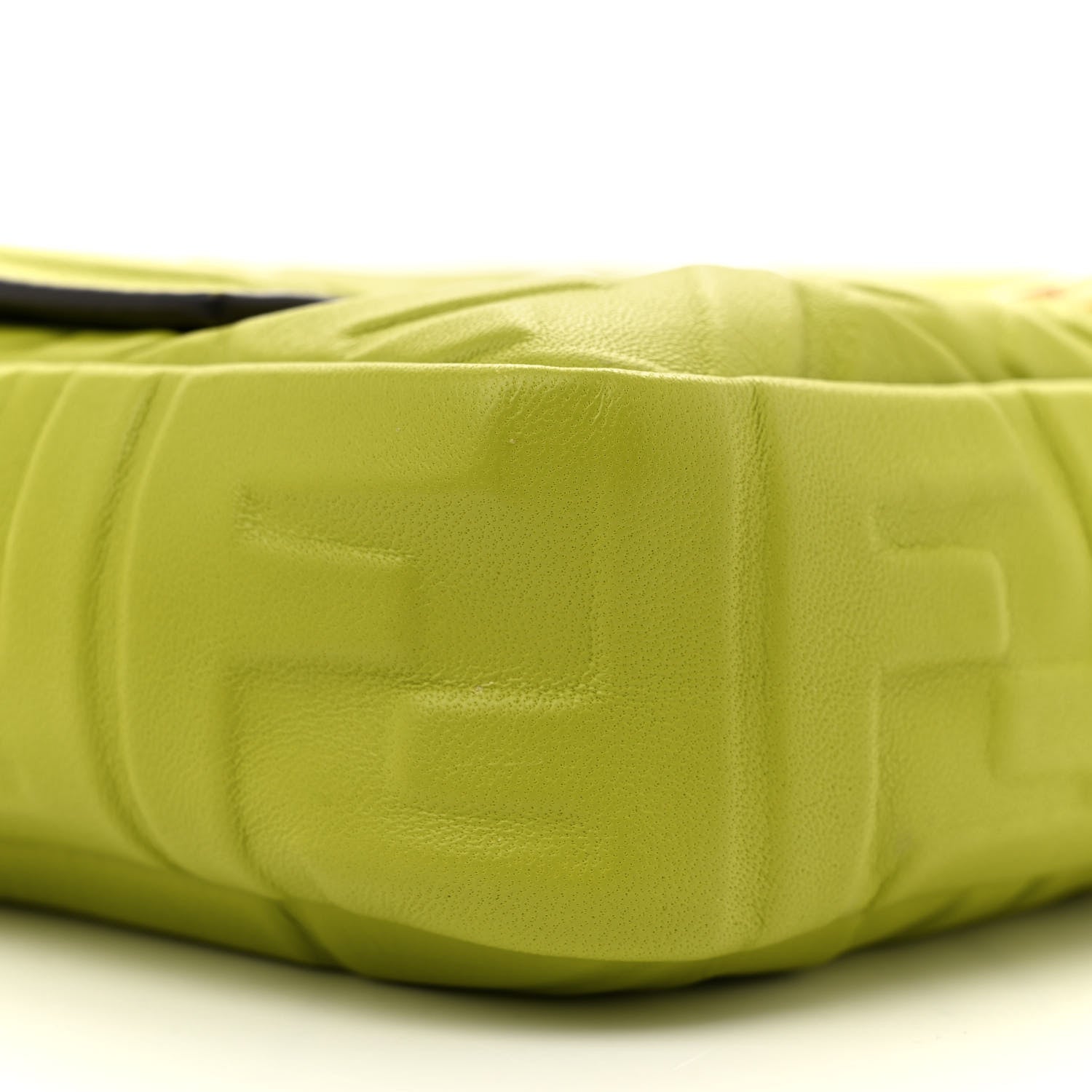 Fendi Nappa FF 1974 Embossed Baguette Wasabi 9 of 13