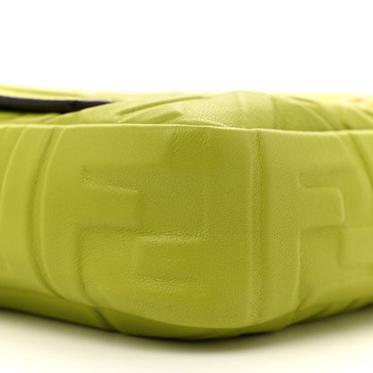 Fendi Nappa FF 1974 Embossed Baguette Wasabi 9 of 13
