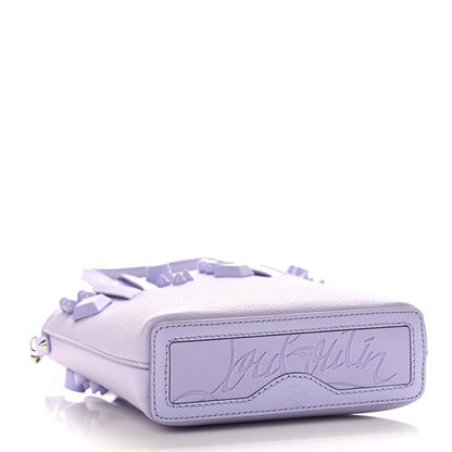 Christian Louboutin Calfskin Empire Spike Studded Mini North South Cabata Tote Lilac Smoke 4 of 8