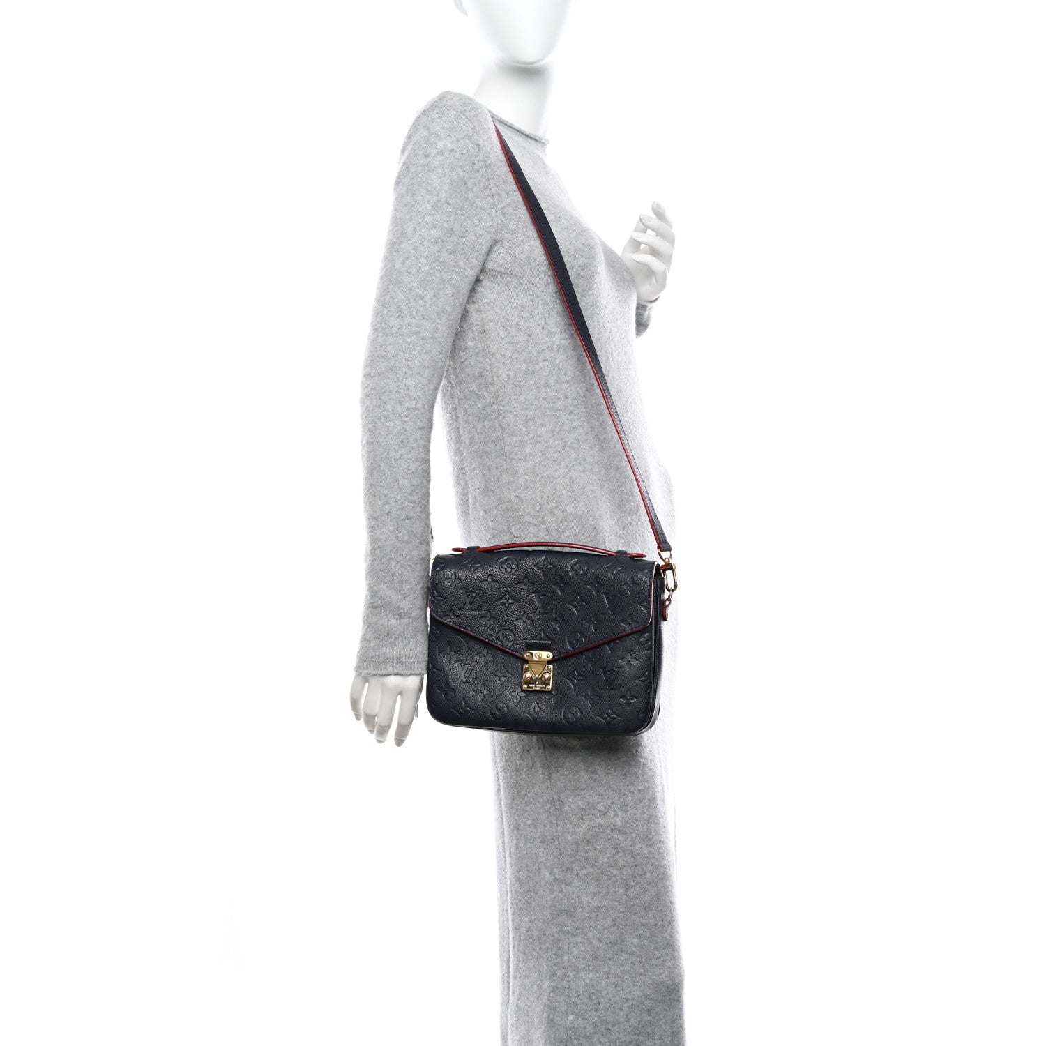 Louis Vuitton Empreinte Pochette Metis Marine Rouge 2 of 9