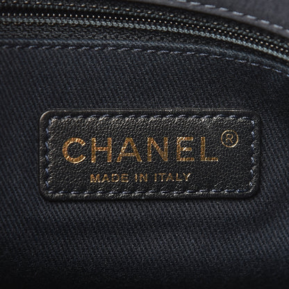 Chanel Calfskin Triple Stitched Medium Flap Navy 6 of 15