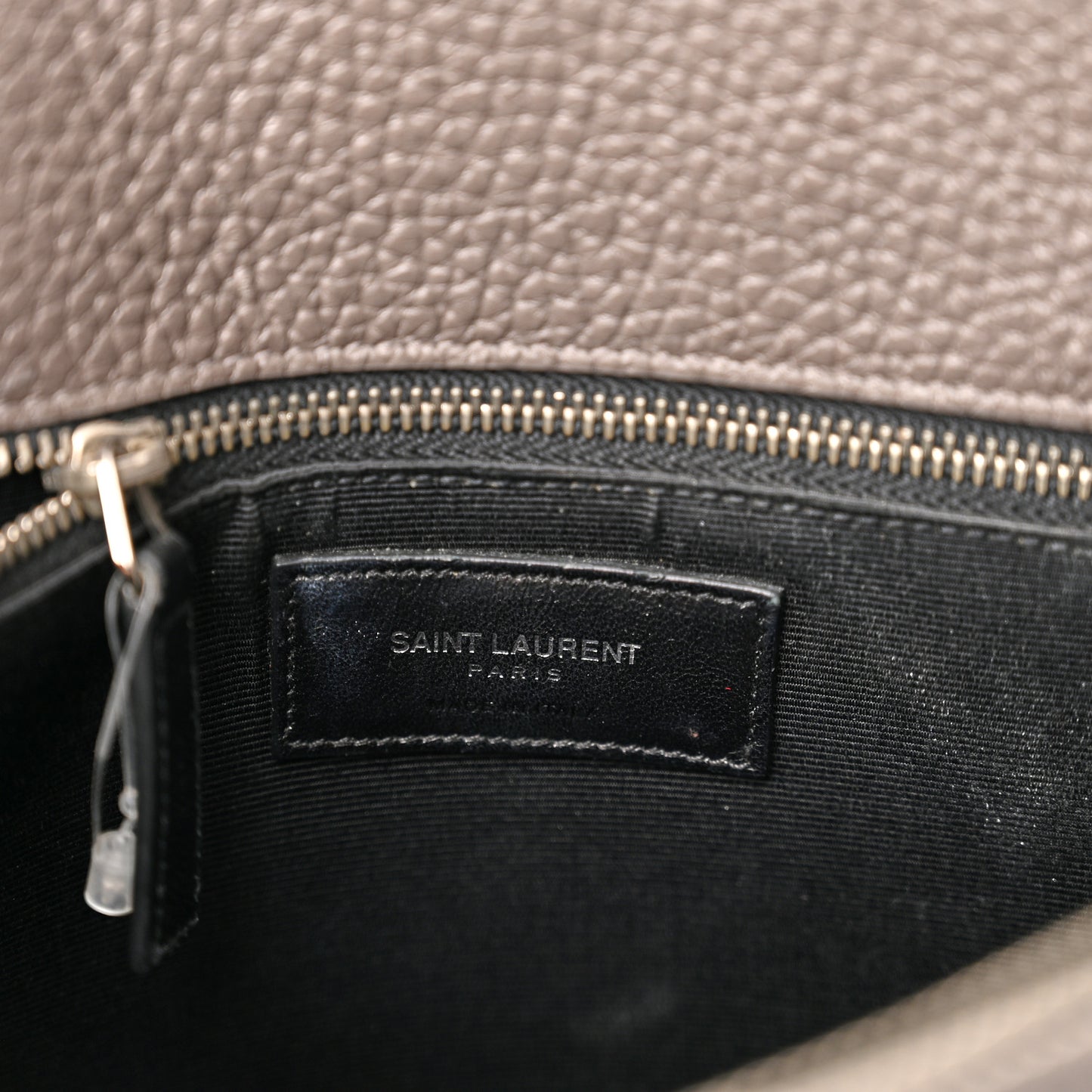 Grained Calfskin Small Sac De Jour Dark Anthracite
