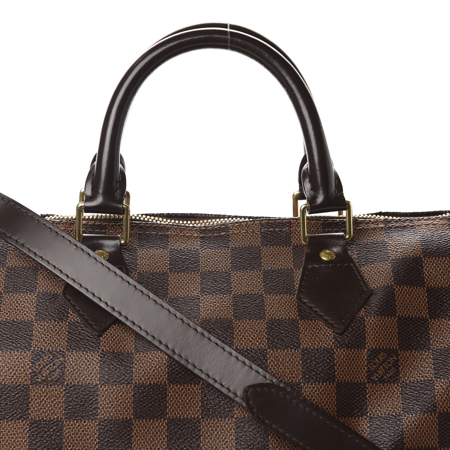 Louis Vuitton Damier Ebene Speedy Bandouliere 30 13 of 14