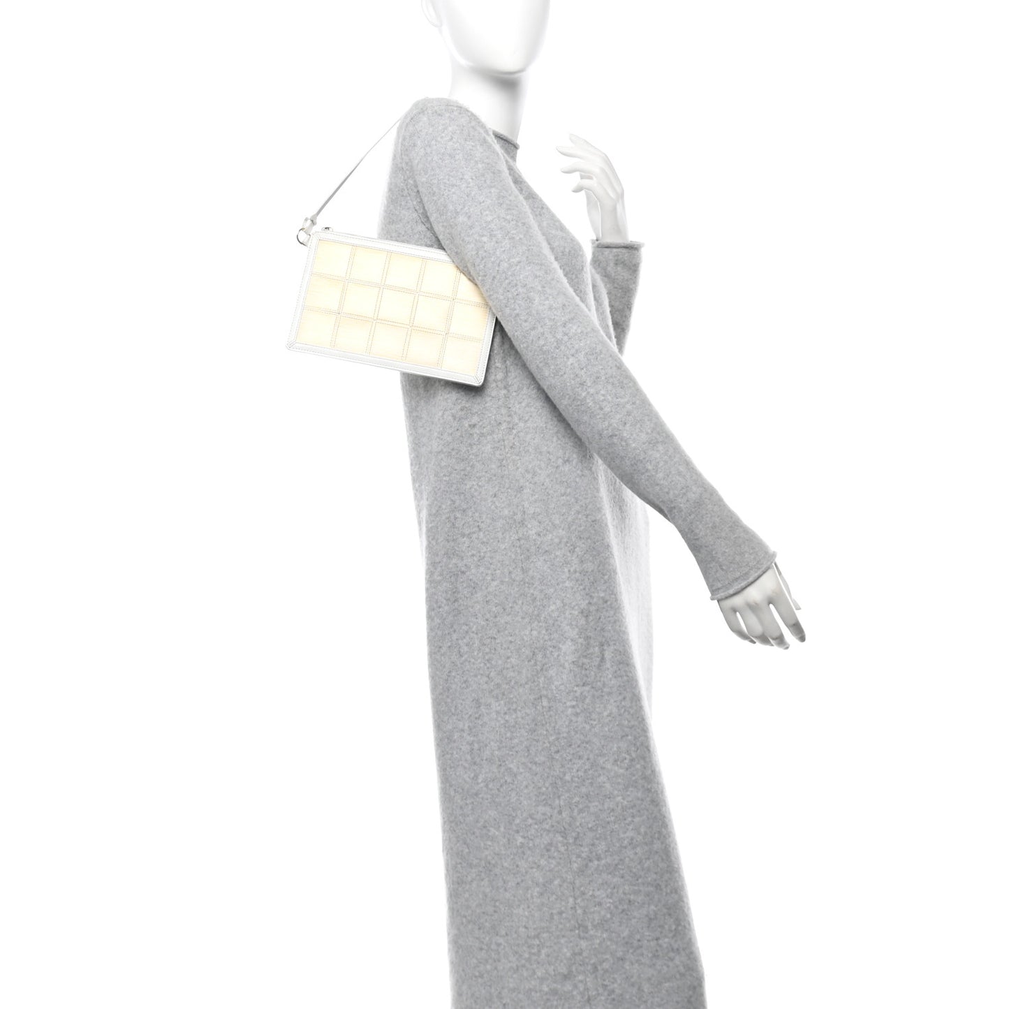 Epi Stretch Delmonico Pochette White