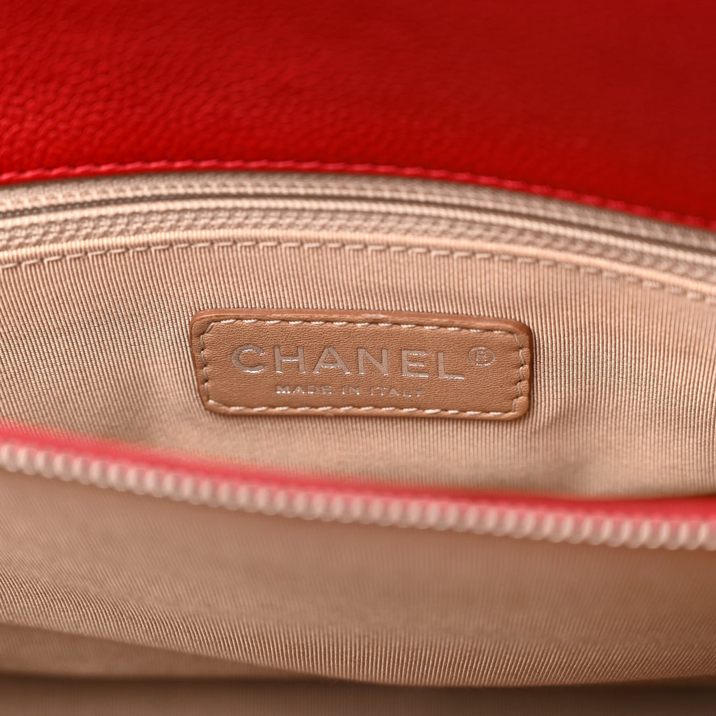 Caviar Quilted Timeless CC Soft Tote Red