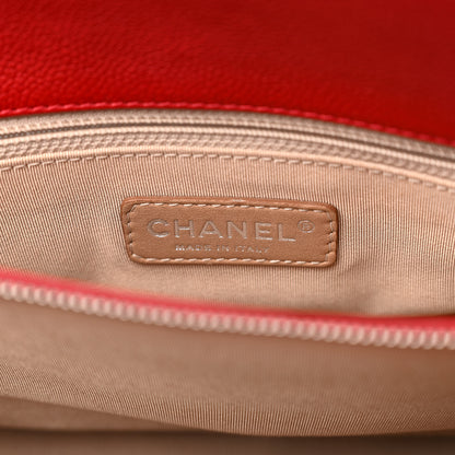 Chanel Caviar Quilted Timeless CC Soft Tote Red 8 of 12
