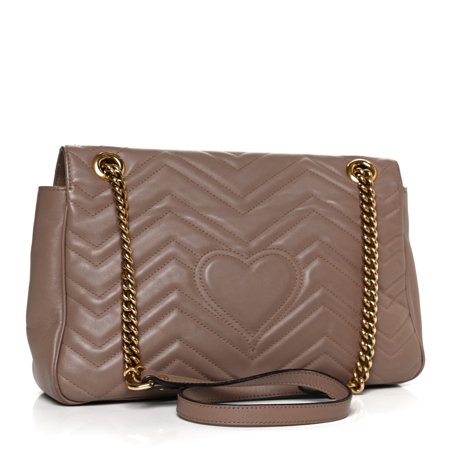 Calfskin Matelasse Medium GG Marmont Shoulder Bag Porcelain Rose