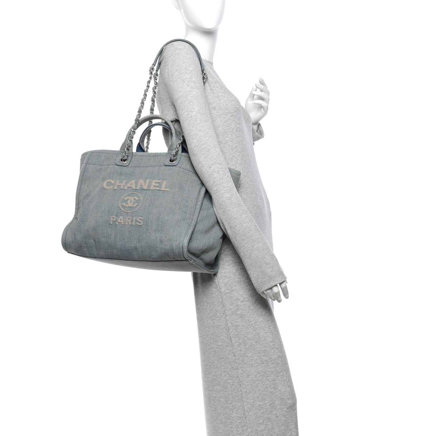 Denim Medium Deauville Tote Light Blue
