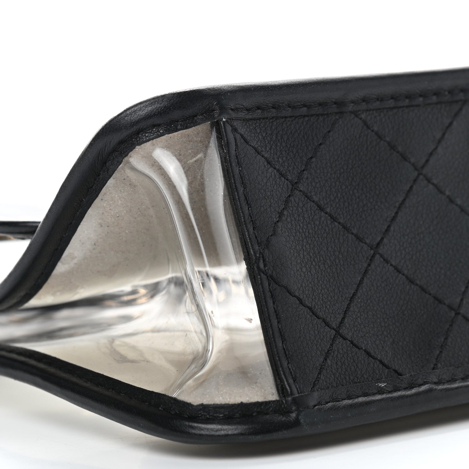 Chanel Lambskin PVC Medium Coco Sand Flap Black 8 of 9