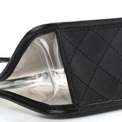 Chanel Lambskin PVC Medium Coco Sand Flap Black 8 of 9