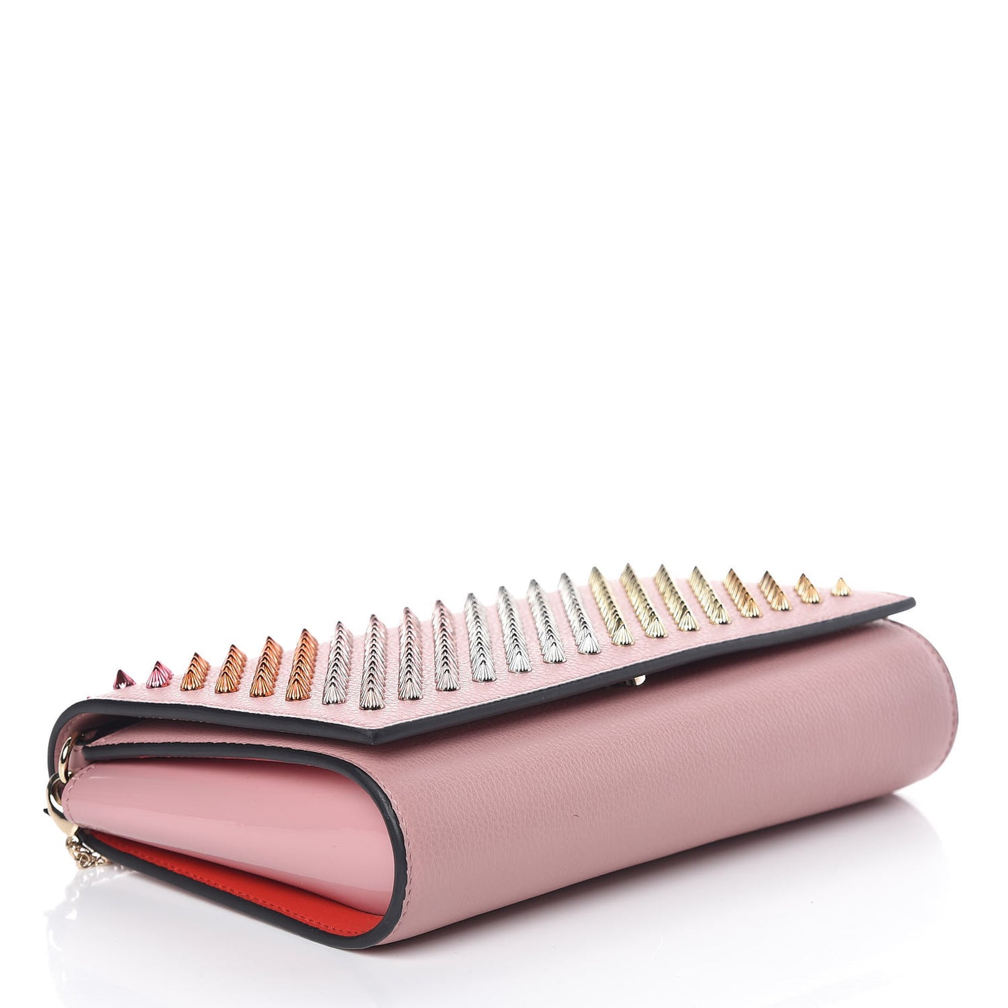 Calfskin Spikes Multimetal Paloma Clutch Viole