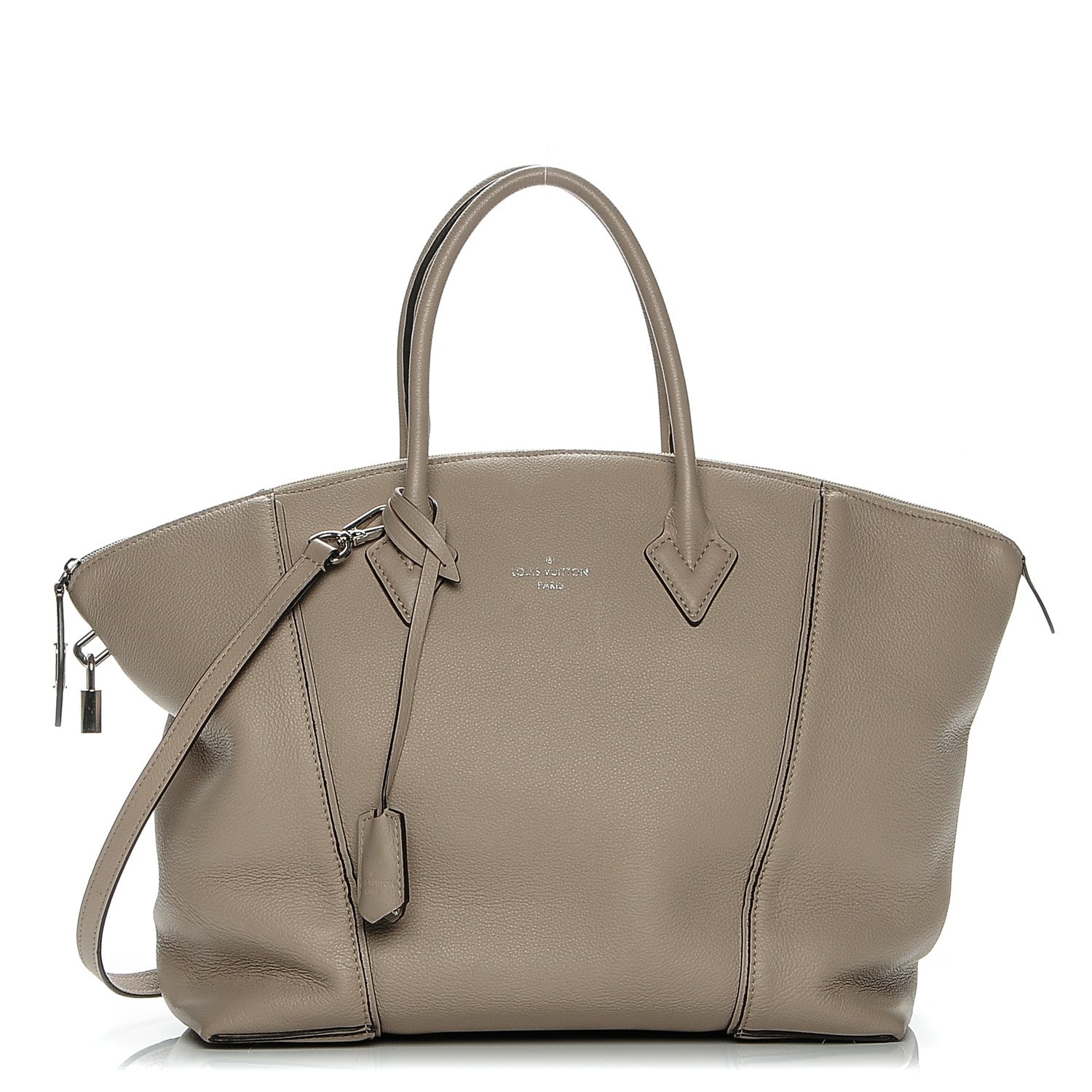 Louis Vuitton Veau Cachemire Soft Lockit MM Galet 1 of 11