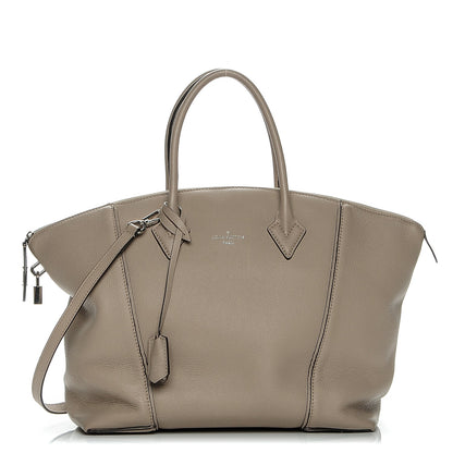 Louis Vuitton Veau Cachemire Soft Lockit MM Galet 1 of 11