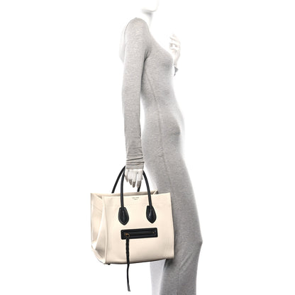 Celine Cotton Canvas Medium Phantom Luggage White 2 of 13