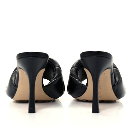 Bottega Veneta Nappa Quilted Rubber Lido Mule Sandals 36 Black 6 of 10
