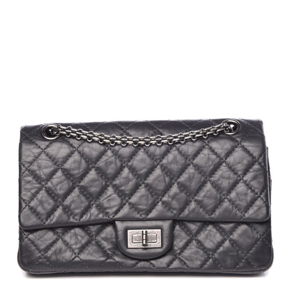 Chanel Aged Calfskin Accordion Reissue 2.55 Flap Dark Grey 1 of 9