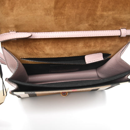 Burberry Derby Calfskin House Check Small Macken Crossbody Bag Pale Orchid 5 of 8