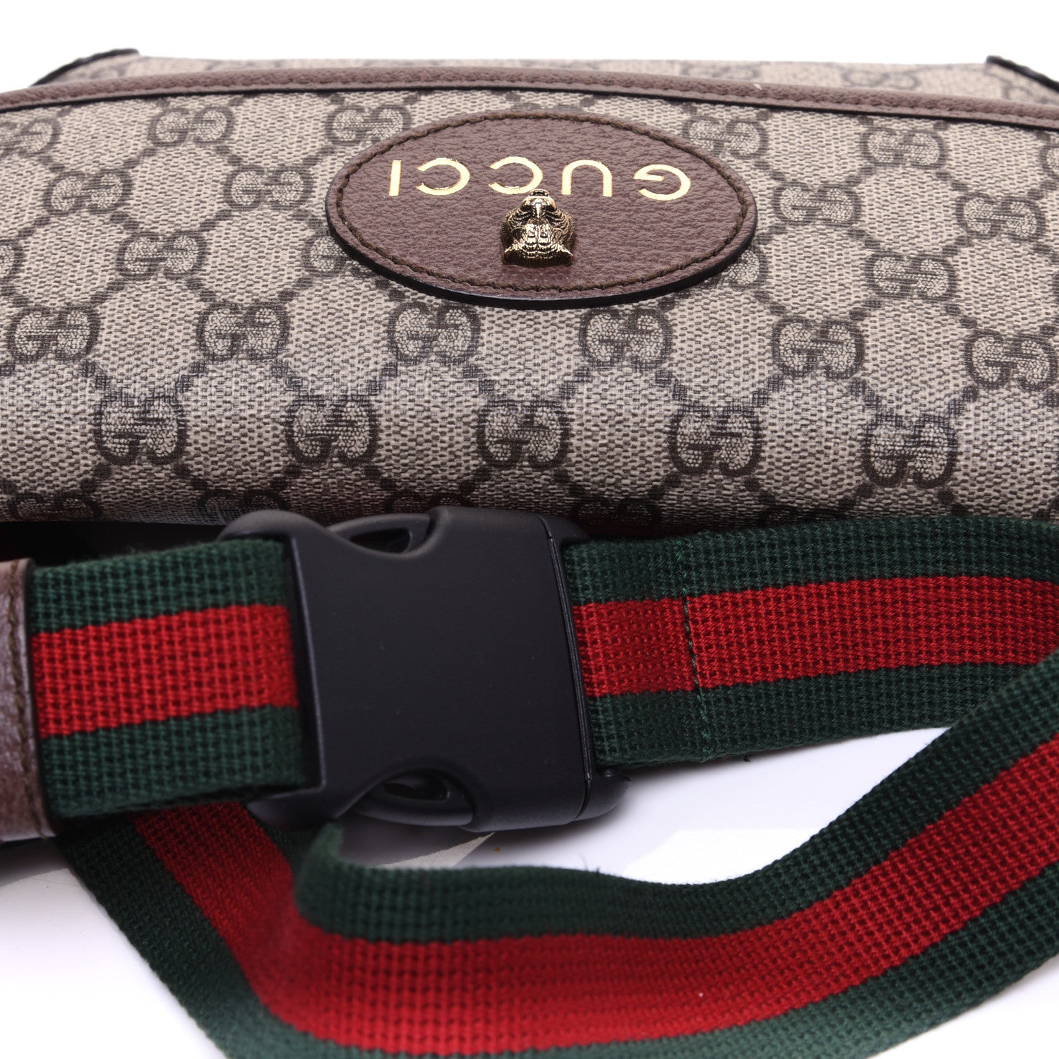 Gucci GG Supreme Monogram Neo Vintage Web Belt Bag Brown 12 of 12