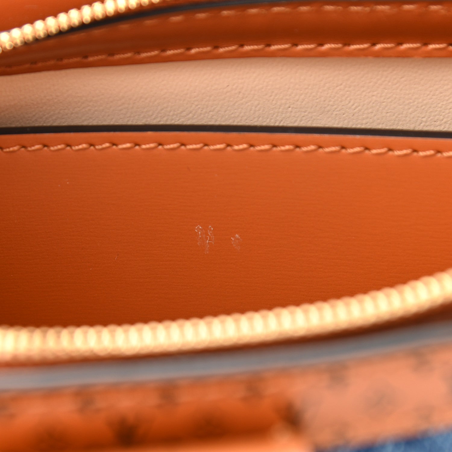 Louis Vuitton Denim Calfskin Malletage Trunk Clutch Light Blue 10 of 10