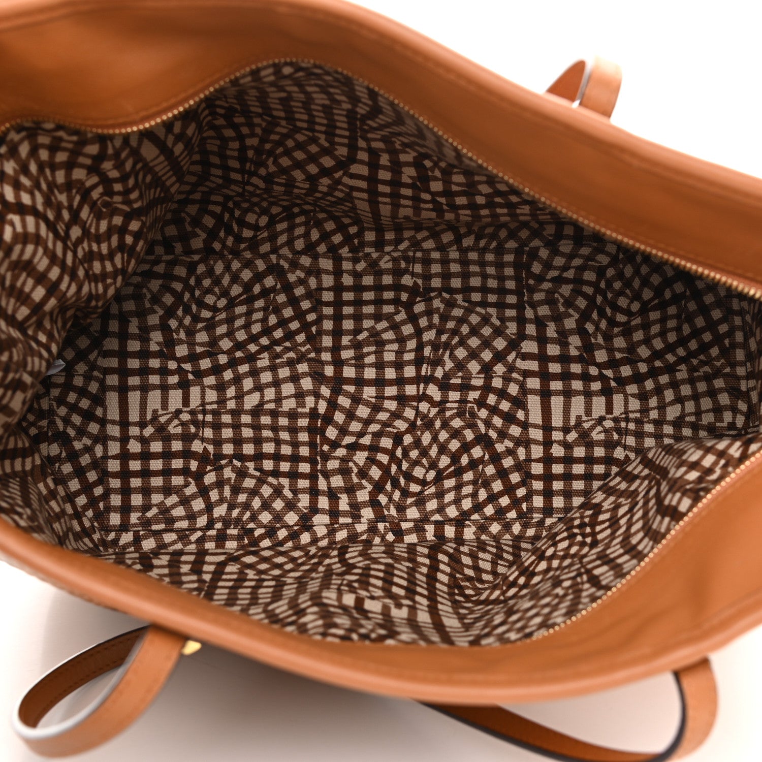 MCM Visetos Medium Liz Reversible Shopper Tote Cognac 5 of 10