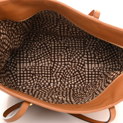 MCM Visetos Medium Liz Reversible Shopper Tote Cognac 5 of 10