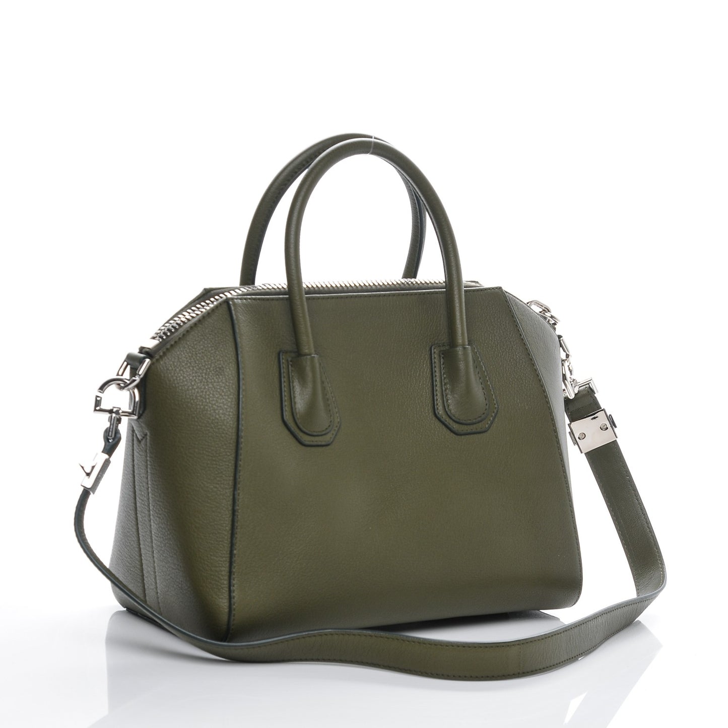 Sugar Goatskin Small Antigona Khaki