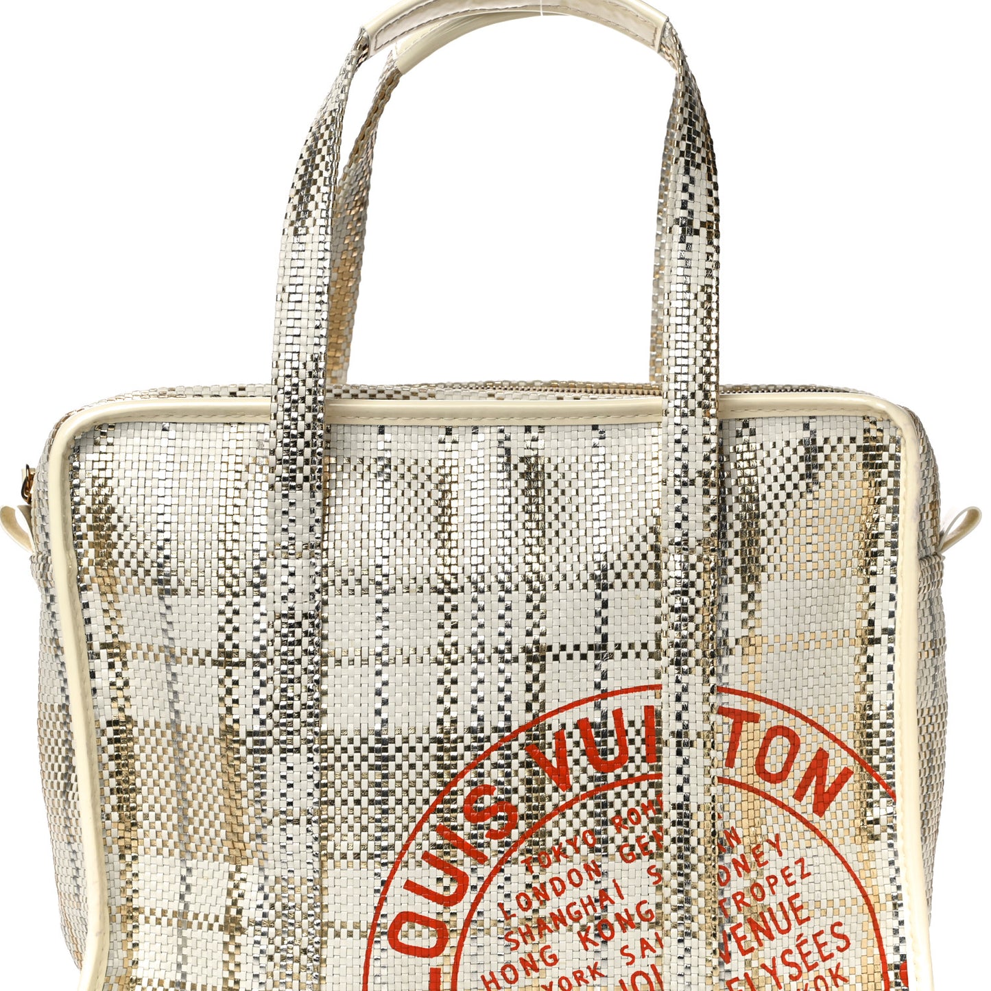 Braided Street Shopper PM Gold