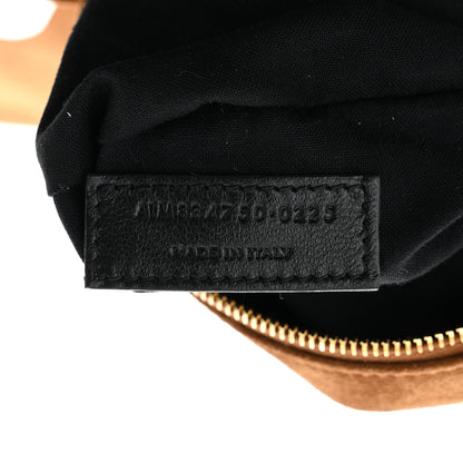 Saint Laurent Suede Amalia Hobo Caramel Cognac 8 of 11