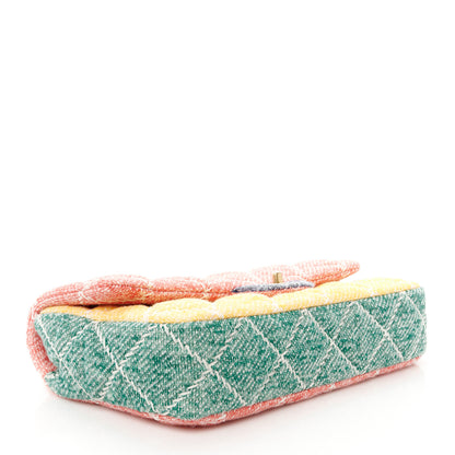 Chanel Jersey Quilted Jumbo Fabrics and Co Flap Multicolor 4 of 12